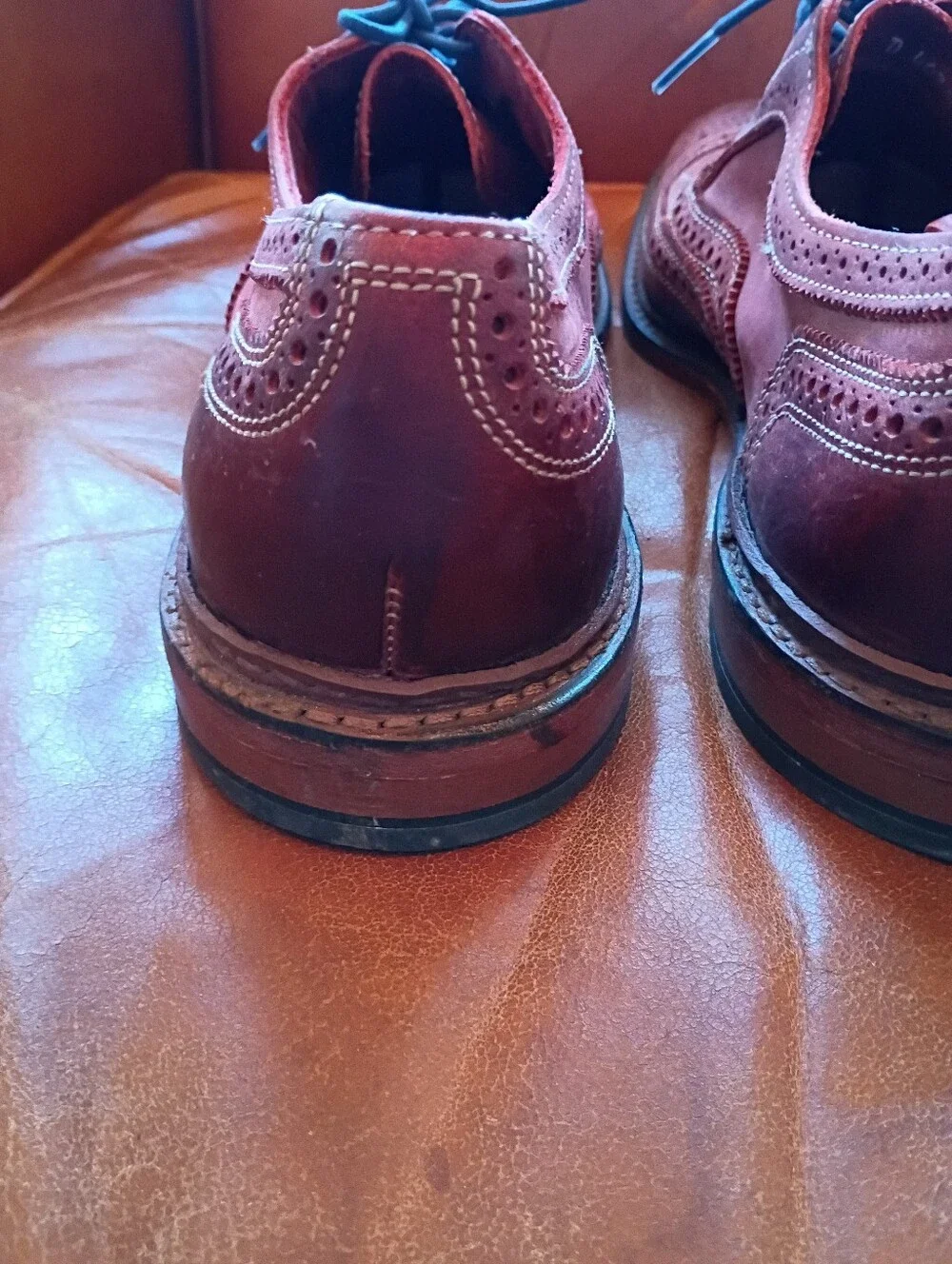 Allen Edmonds Neumok Wingtip Oxford 13 D Red